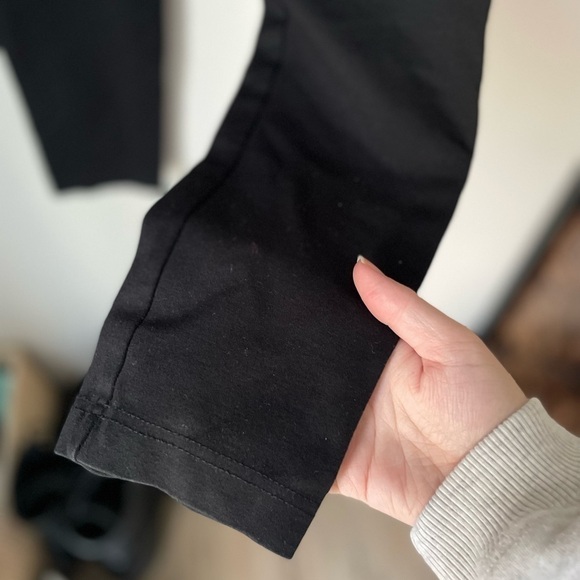 Chaps Black Stretch Cropped Career Pants Size Medium Petite - Picture 4 of 9